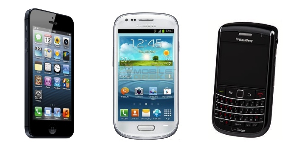 iPhone vs Android vs BlackBerry