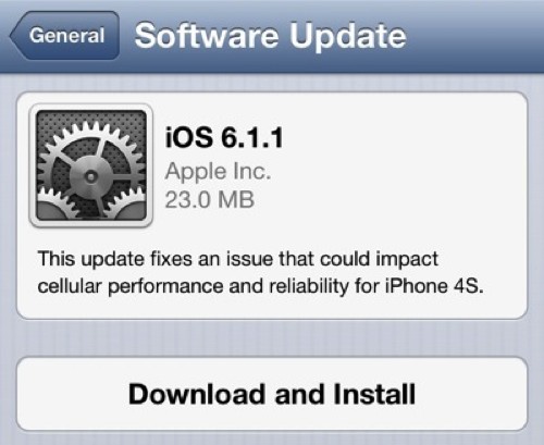iOS - 6.1.1