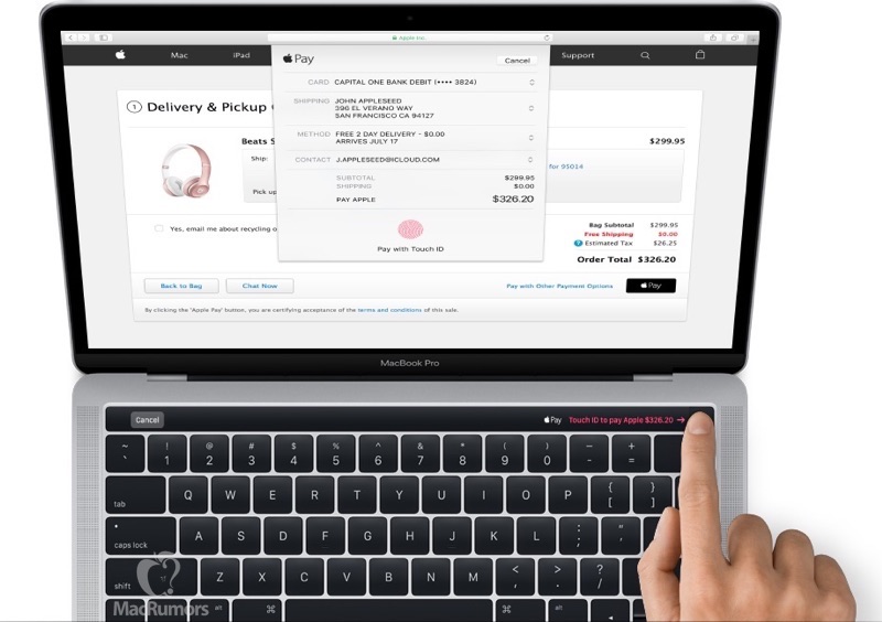MacBook Pro með OLED snertirönd og TouchID fingrafaralesara
